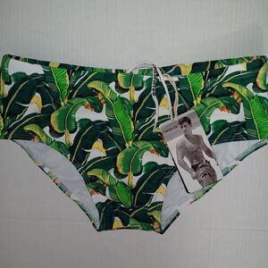 TADDLEE TROPICAL PALM LEAVES SWIMWEAR TRUNKS